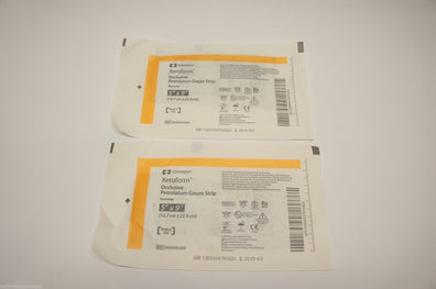 8884431605 ~ Covidien Occlusive Petrolatum Gauze Strip 5in.x9in. (x) ~ Lot of 2